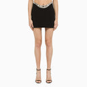 David Koma Black Jewelled Miniskirt - Balardi