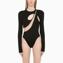 David Koma Black Bodysuit With Cut Out - Balardi