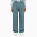 Amiri Blue Viscose Trousers - Balardi