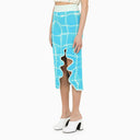 Ph5 Bonnie Skirt In Aqua Coloured Jersey - Balardi