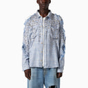 1989 Studio Embroidered Flannel Shirt Sky Blue