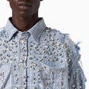 1989 Studio Embroidered Flannel Shirt Sky Blue