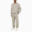 Autry Grey Melange Jersey Crew Neck Sweatshirt