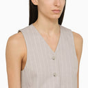 Il gilet da gesso grigio perlato Andamane