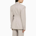 La giacca a petto grigio grigio perlato Andamane Ottavia