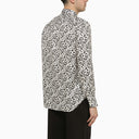Camicia viscosa bianca/nera Pt Torino