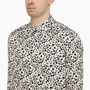 Camicia viscosa bianca/nera Pt Torino