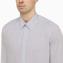 Pt Torino White Viscose Striped Shirt