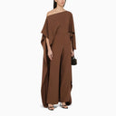 Abito a gamba larga marrone marrone più alto
