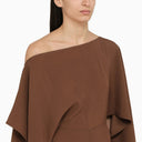 Abito a gamba larga marrone marrone più alto