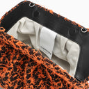 THEOIRè BIOS MEDIO Clutch con ricamo arancione
