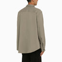 Ami Paris -shirt met zakken in taupe grijze wol