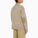 Ami Paris Beige Wool And Cashmere Cardigan