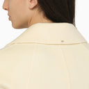 Sportmax Short Double Breasted Vanilla Wool And Cashmere Coat