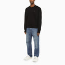 Ami Paris Black Ami De Coeur Crewneck Sweatshirt - Balardi