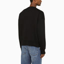 Ami Paris Black Ami De Coeur Crewneck Sweatshirt - Balardi