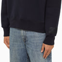 Ami Paris Night Blue Crewneck Selda con patch