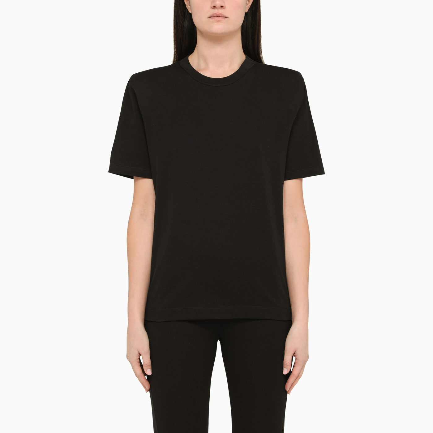 Wardrobe.Nyc Black T Shirt With Shoulder Pads
