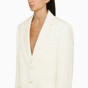 Guardaroba.nyc lana bianca oversize blazer