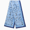 ETRO Multicolor de azul claro con estampado de seda