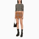 We11done Check Wool Miniskirt - Balardi