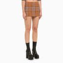 We11done Check Wool Miniskirt - Balardi
