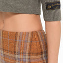 We11done Check Wool Miniskirt - Balardi