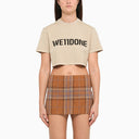 We11done Beige Cropped T Shirt - Balardi