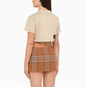 We11done Beige Cropped T Shirt - Balardi