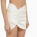 The Mannei White Cotton Wishaw Mini gonna con volant