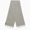 A.P.C. Ambroise Brodee Grey Virgin Wool écharpe
