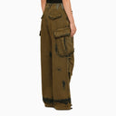 Jeans cargo di oliva o blu di oliva blu