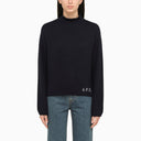 A.P.C. Navy Rollkragenpullover in Wolle