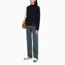 A.P.C. Navy Rollkragenpullover in Wolle