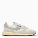 Autry Reelwind Trainer In White Nylon And Suede