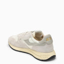 Autry Reelwind Trainer In White Nylon And Suede