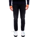 Off bianco al largo di jeans in denim di cotone bianco