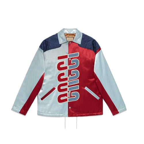 Gucci Logo Patch Shirt Jacket