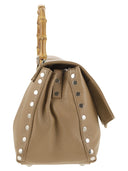 Zanellato Postina ogni giorno S Borsa con impugnatura di bambù