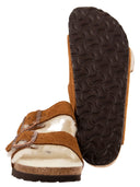 Birkenstock Arizona Suede Lamb Fur Slipper