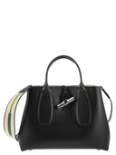 Longchamp Roseau Bag With Fabric Handle And Shoulder Strap