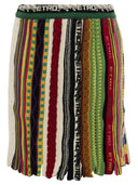 Etro Rainbow Jacquard Knit Skirt