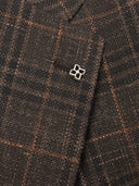 Tagliatore Wolle, Seide und Leinenjacke mit Tartan -Muster