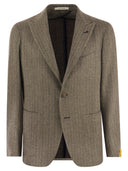 Tagliatore Montecarlo Herringbone Wool Blazer