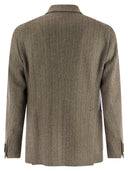 Tagliatore Montecarlo Herringbone Wool Blazer
