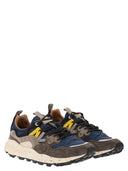 Flower Mountain Yamano 3 Sneakers In Suede And Technical Fabric