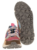 Flower Mountain Yamano 3 Sneakers In Suede And Technical Fabric