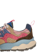 Flower Mountain Yamano 3 Sneakers In Suede And Technical Fabric