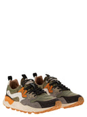 Flower Mountain Yamano 3 Sneakers In Suede And Technical Fabric