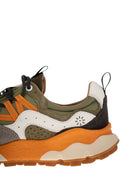 Flower Mountain Yamano 3 Sneakers In Suede And Technical Fabric